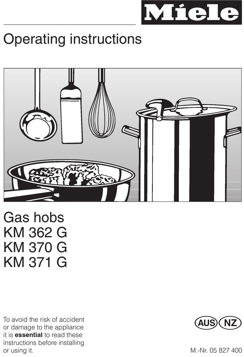 Miele KM 371 G User manual Miele KM 371 G User manual