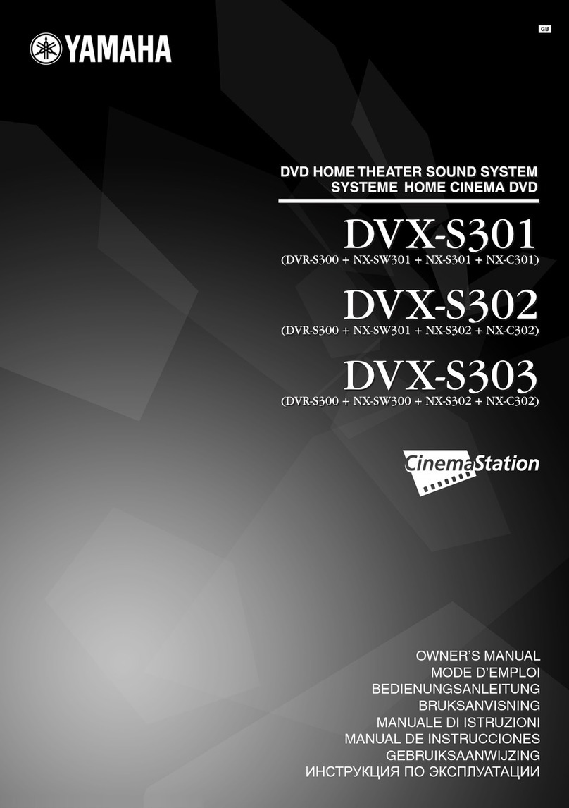 Yamaha DVX-S301 User manual