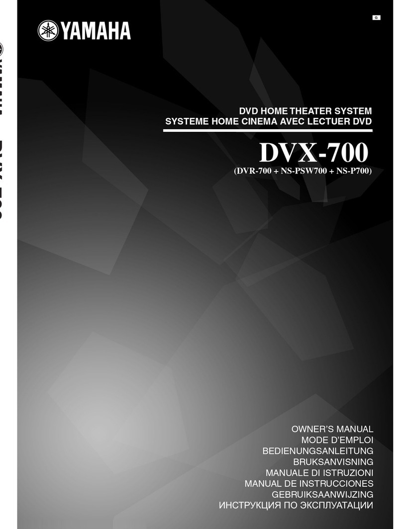 Yamaha DVX-700 User manual