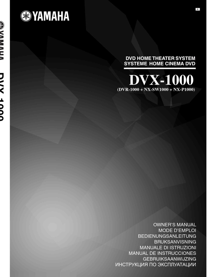 Yamaha DVX-1000 User manual
