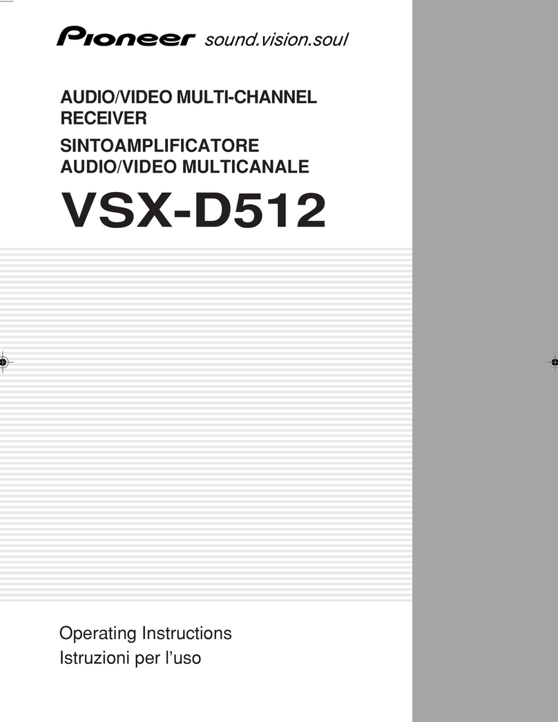 Pioneer VSX-D512 User manual