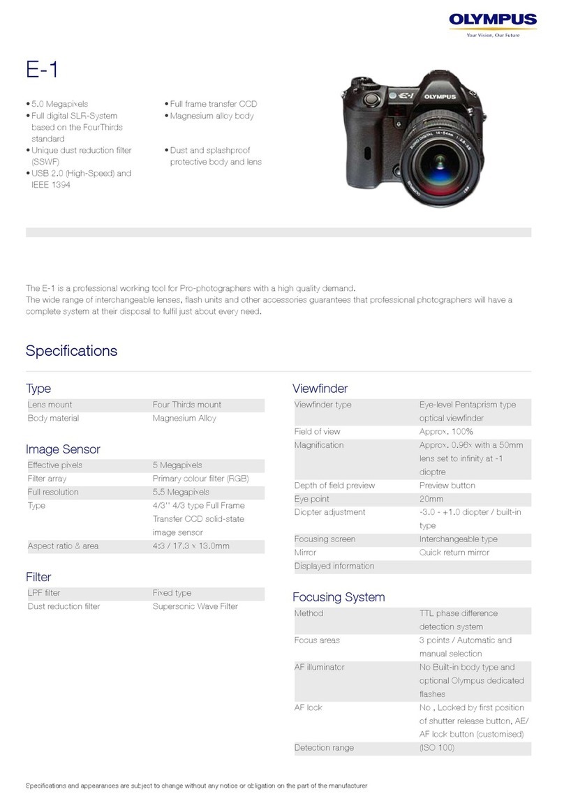 Olympus E-1 - Digital Camera SLR Specifications
