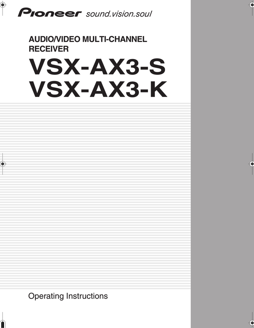 Pioneer VSX-AX3-K operating instructions