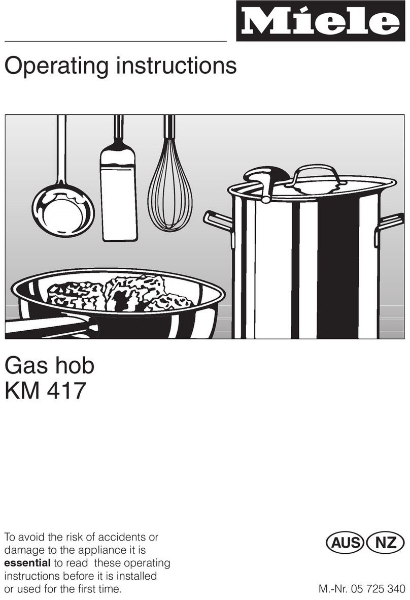 Miele KM 417 operating instructions