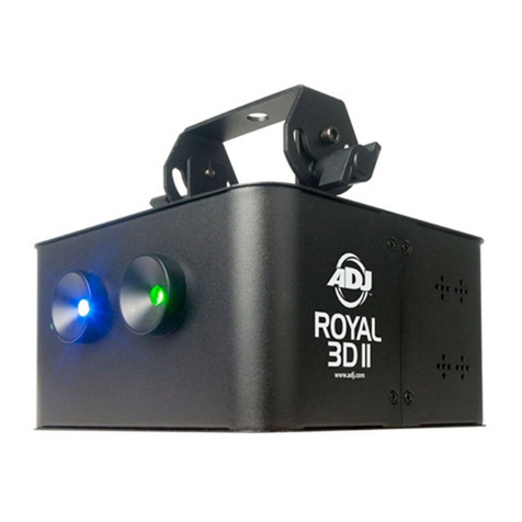 American DJ ROYAL 3D II User instructions