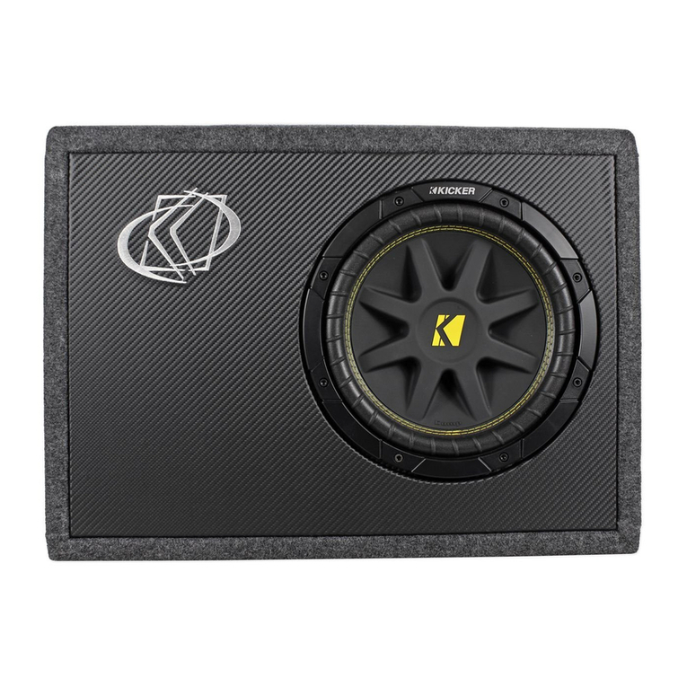 Kicker Comp TC10 User manual