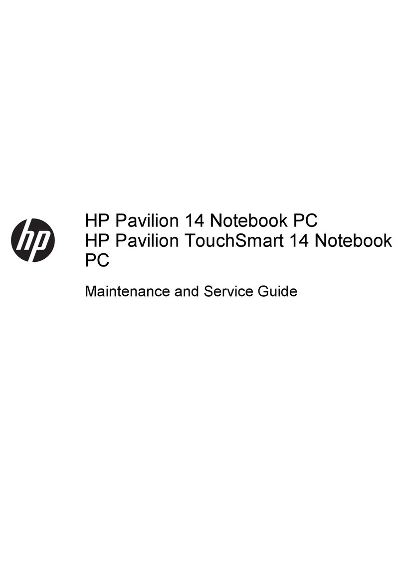 HP Pavilion TouchSmart Notebook PC Manual HP Pavilion TouchSmart Notebook PC Manual