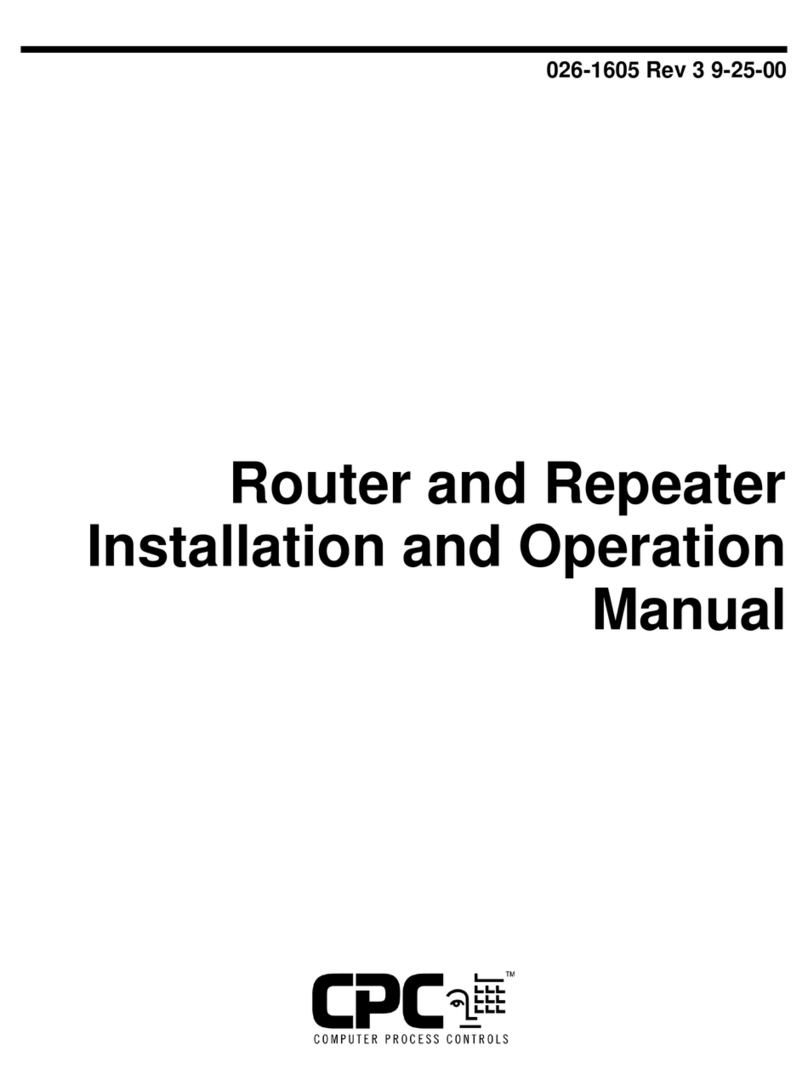 CPC Router and Repeater Installation and operation manual
