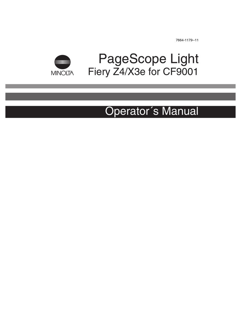 Minolta Fiery Z4 Operator's manual