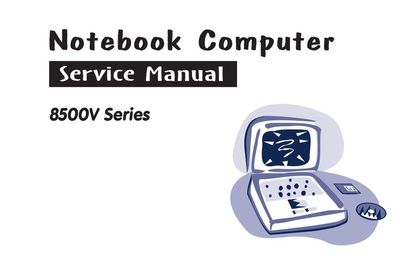 Clevo 8500V Series User manual