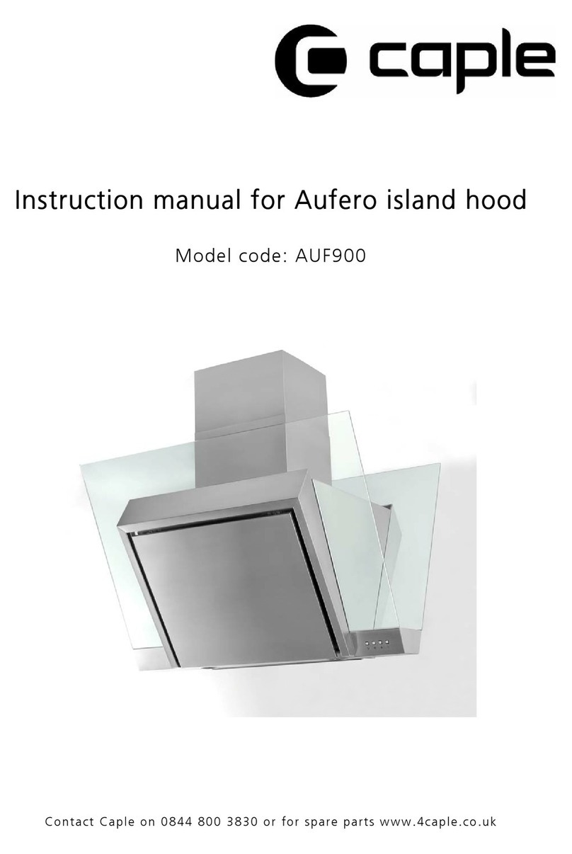 Caple Aufero AUF900 User manual Caple Aufero AUF900 User manual