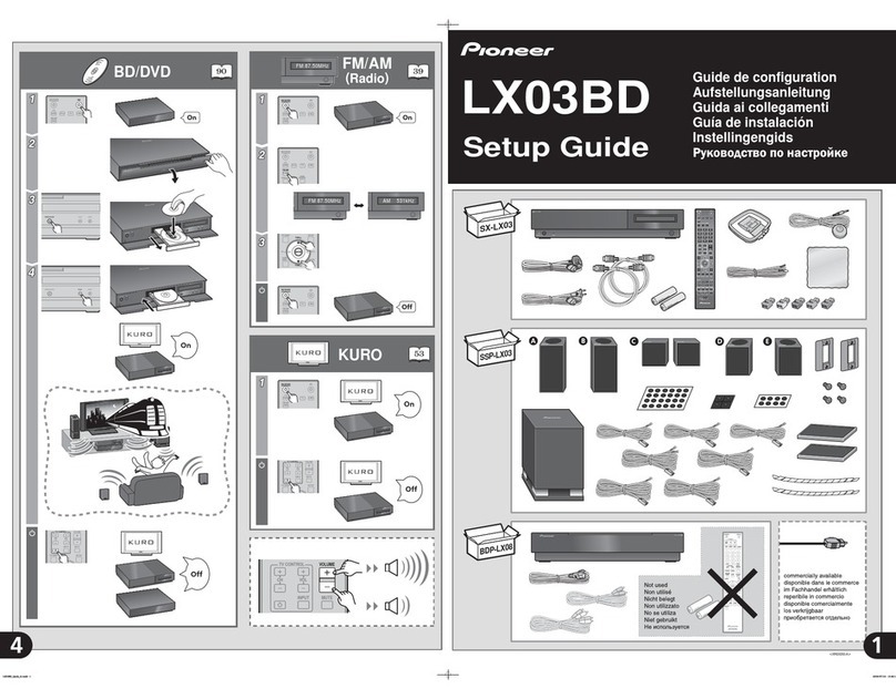 Pioneer LX03BD User manual
