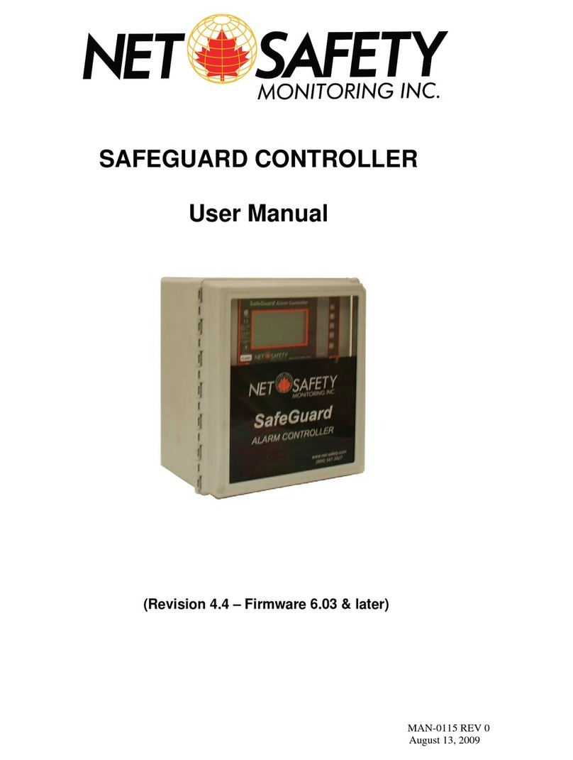 Net Safety SAFEGUARD CONTROLLER User manual