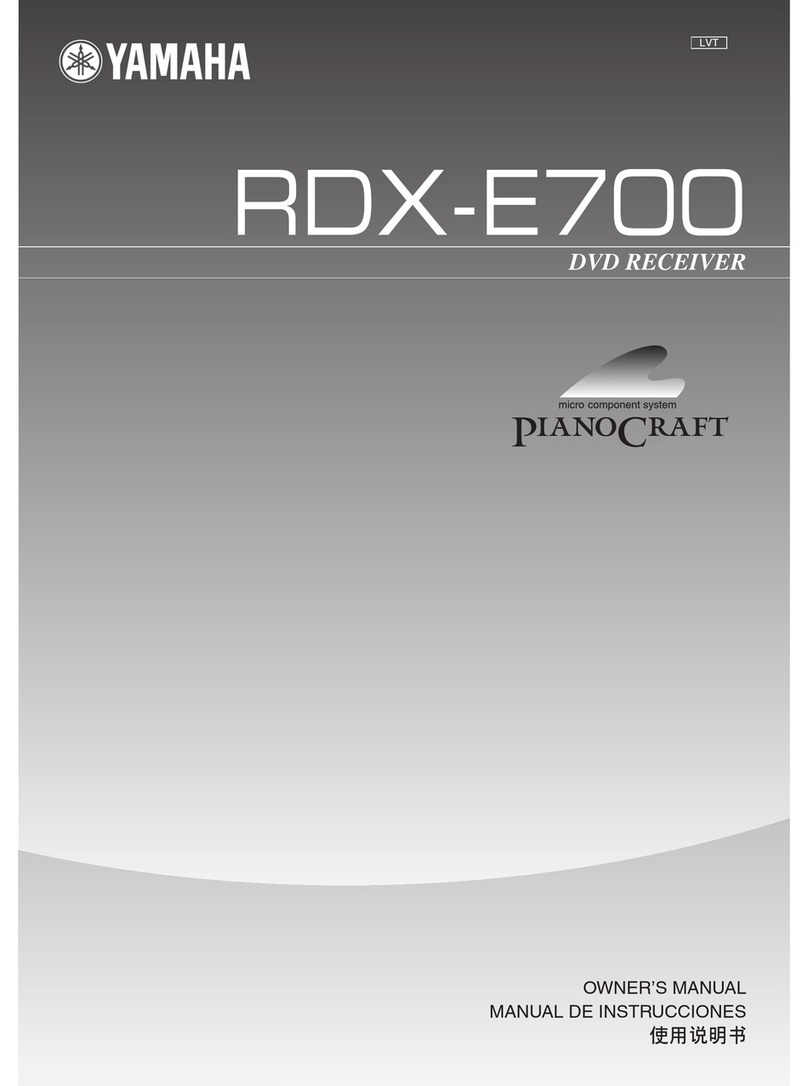 Yamaha RDX-E700 User manual