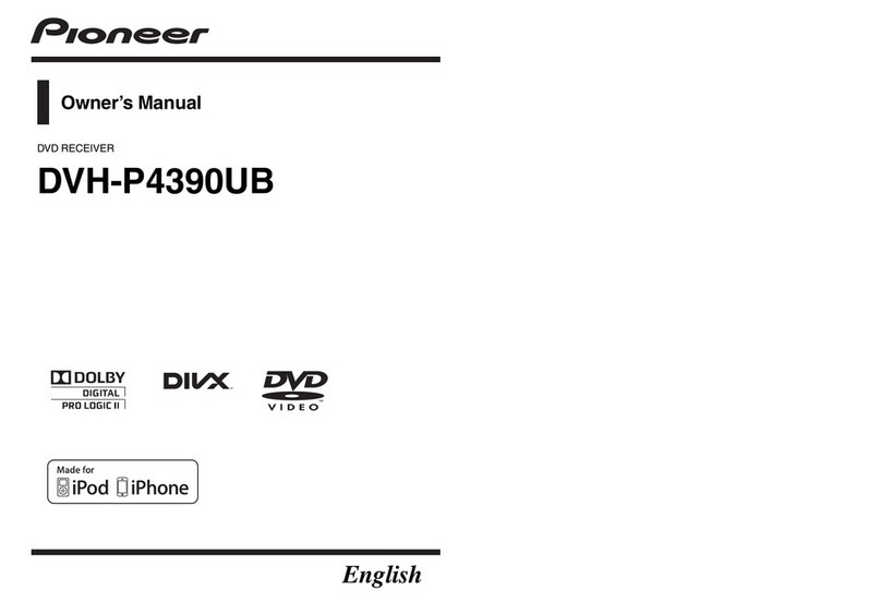 Pioneer DVH-P4390UB owner's manual