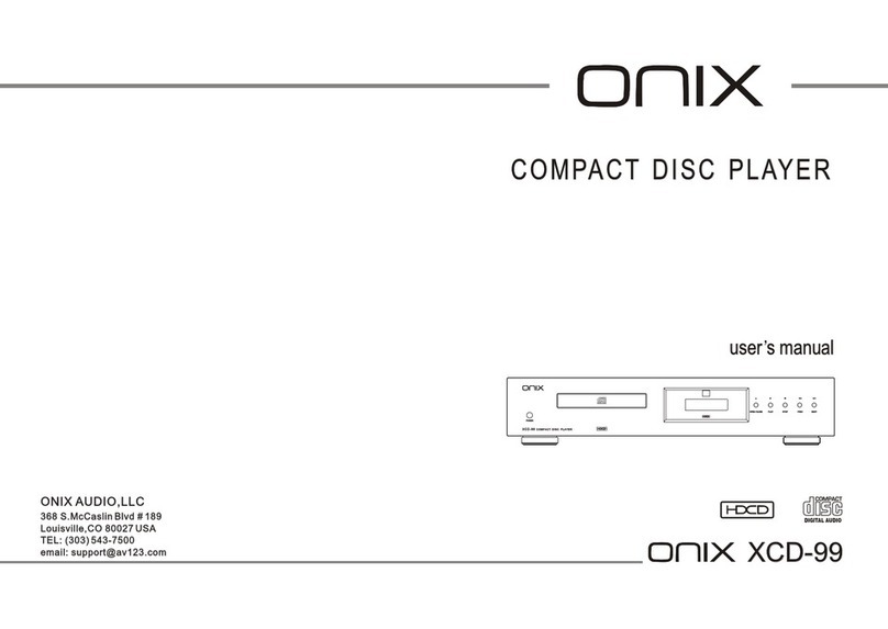 Onix XCD-99 User manual