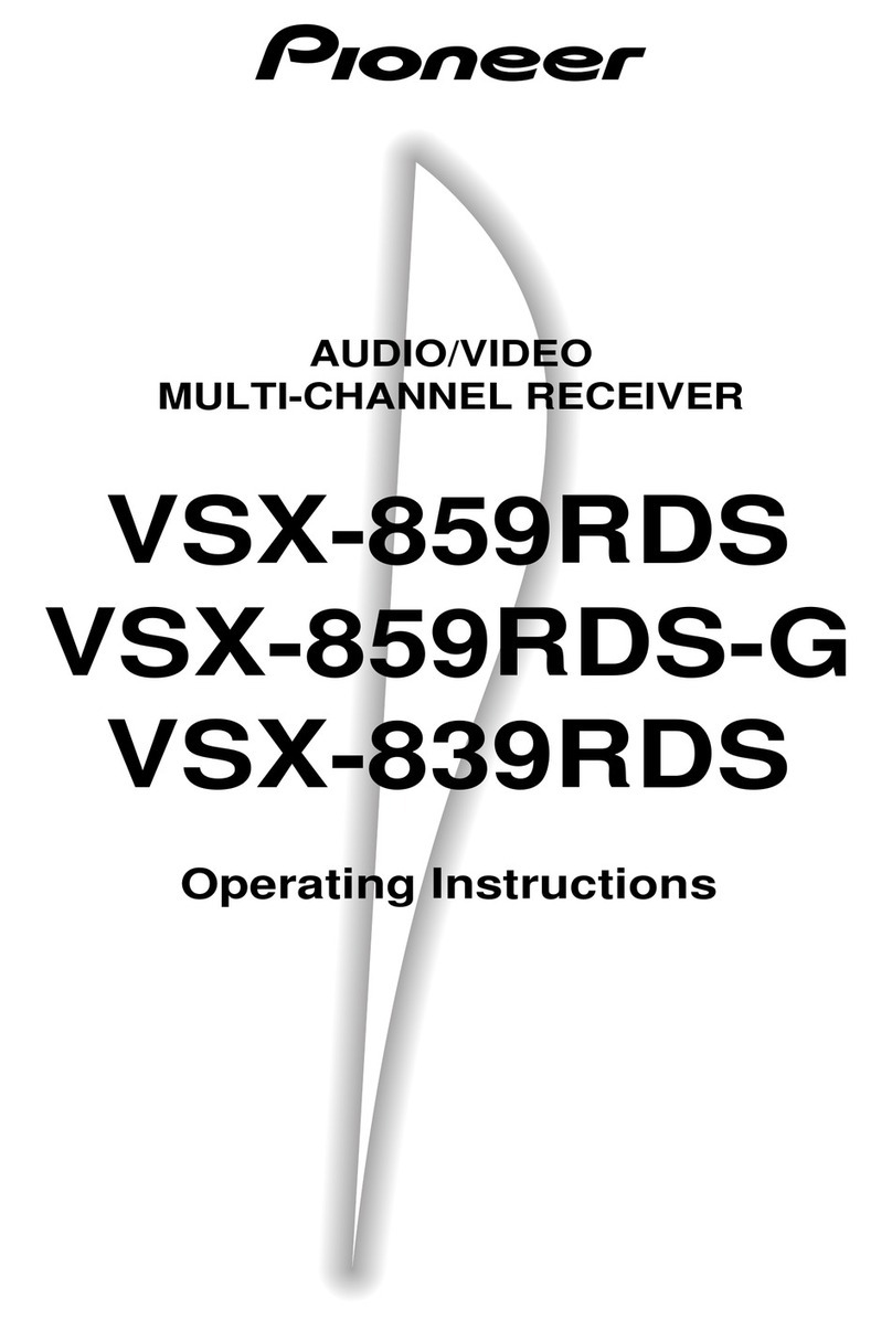 Pioneer VSX-839RDS operating instructions