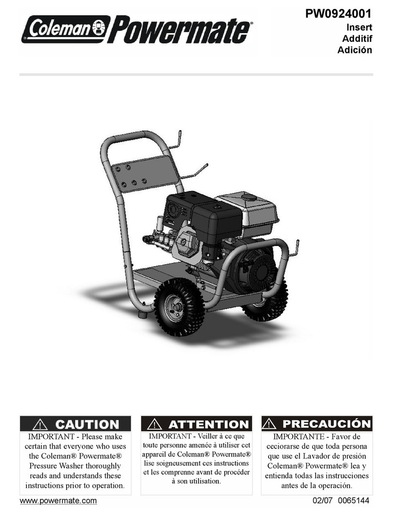 Coleman Powermate PW0924001 User manual