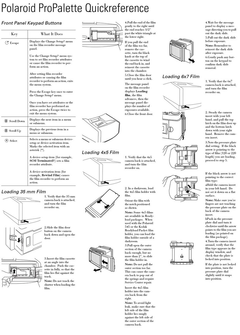 Polaroid ProPalette User manual