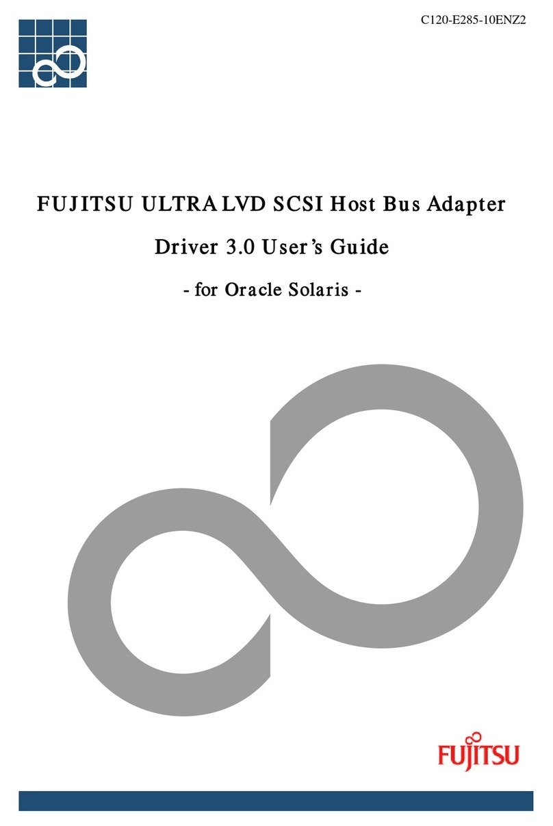 Fujitsu ULTRA LVD SCSI Host Bus Adapter user guide