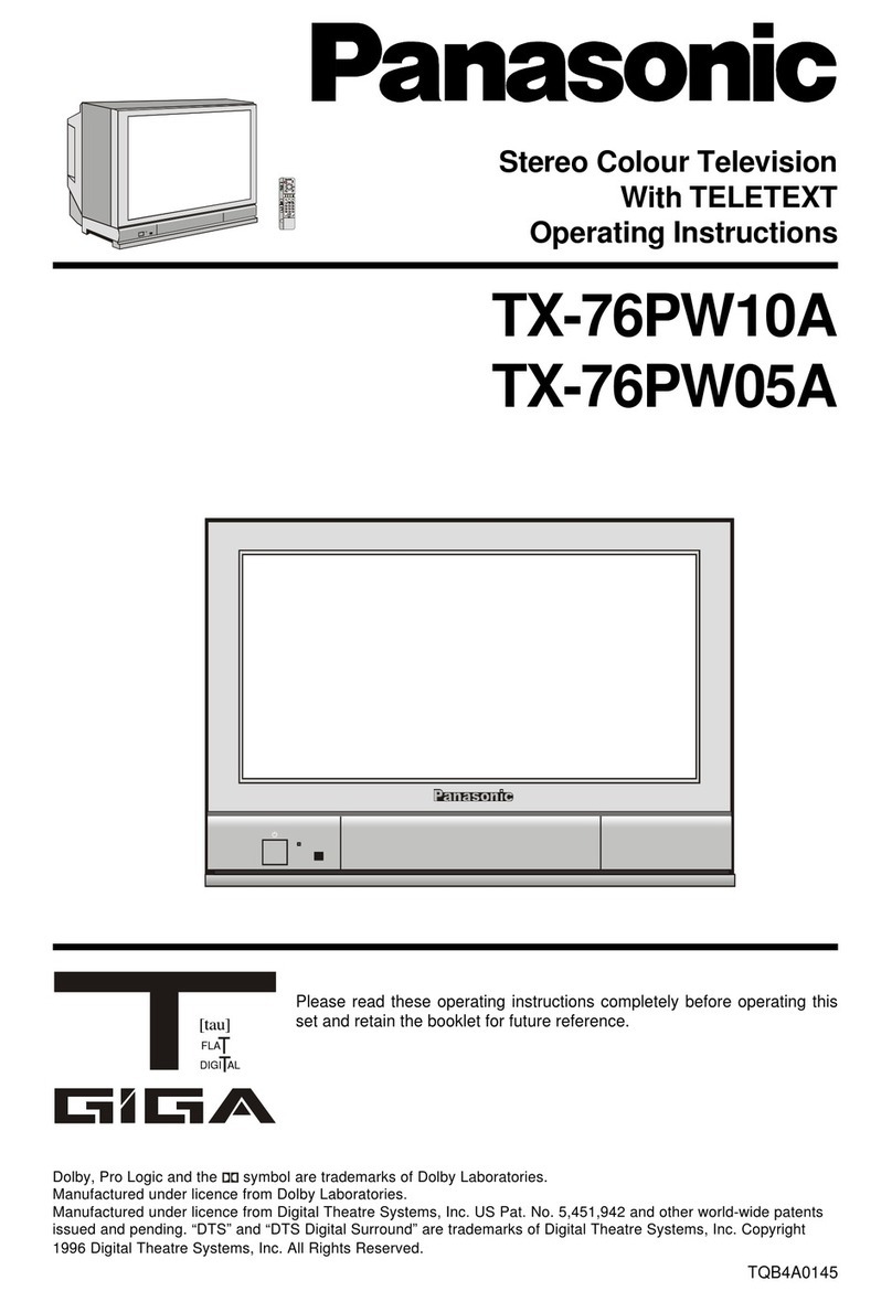Panasonic TX-76PW05A User manual
