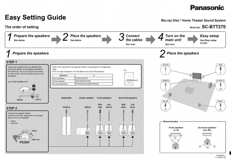 Panasonic SC-BTT270 User instructions