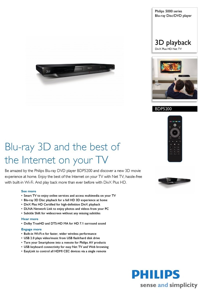 Philips BDP5200/05 Brochure & specs