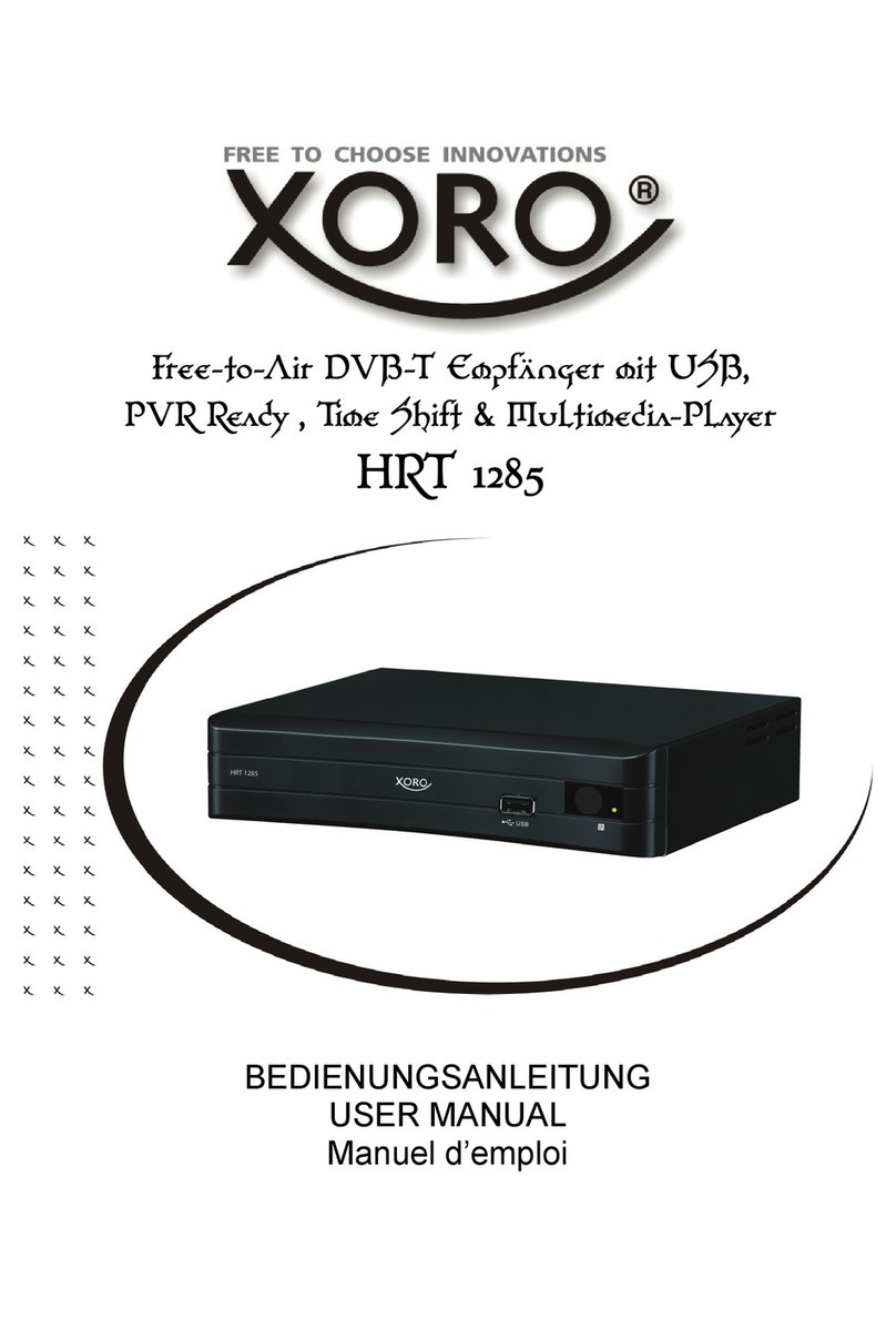 Xoro HRT 1285 user manual