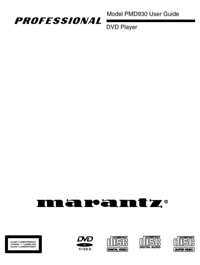 Marantz PMD930 user guide
