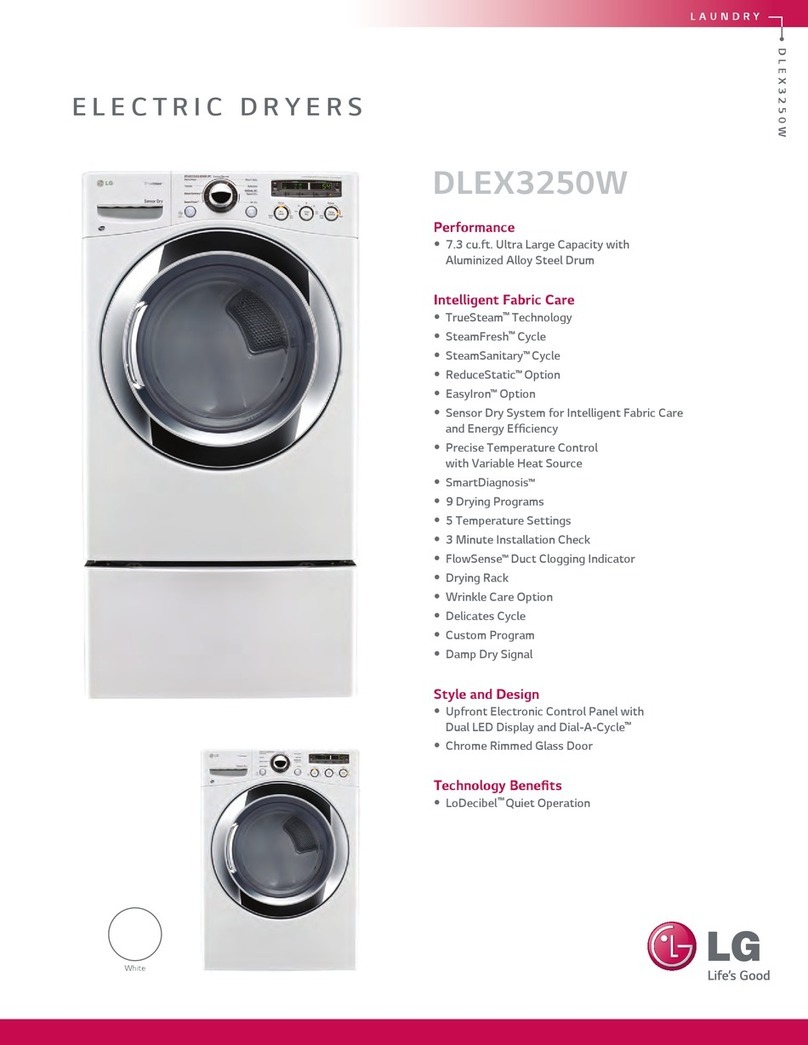 LG DLEX3250W User manual