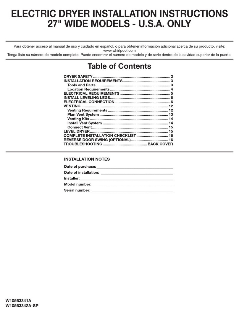 Whirlpool 27" W10563341A User manual