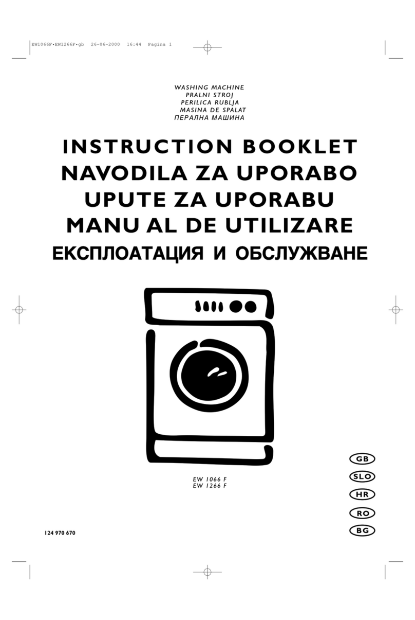 Electrolux EW 1066 F Instruction booklet