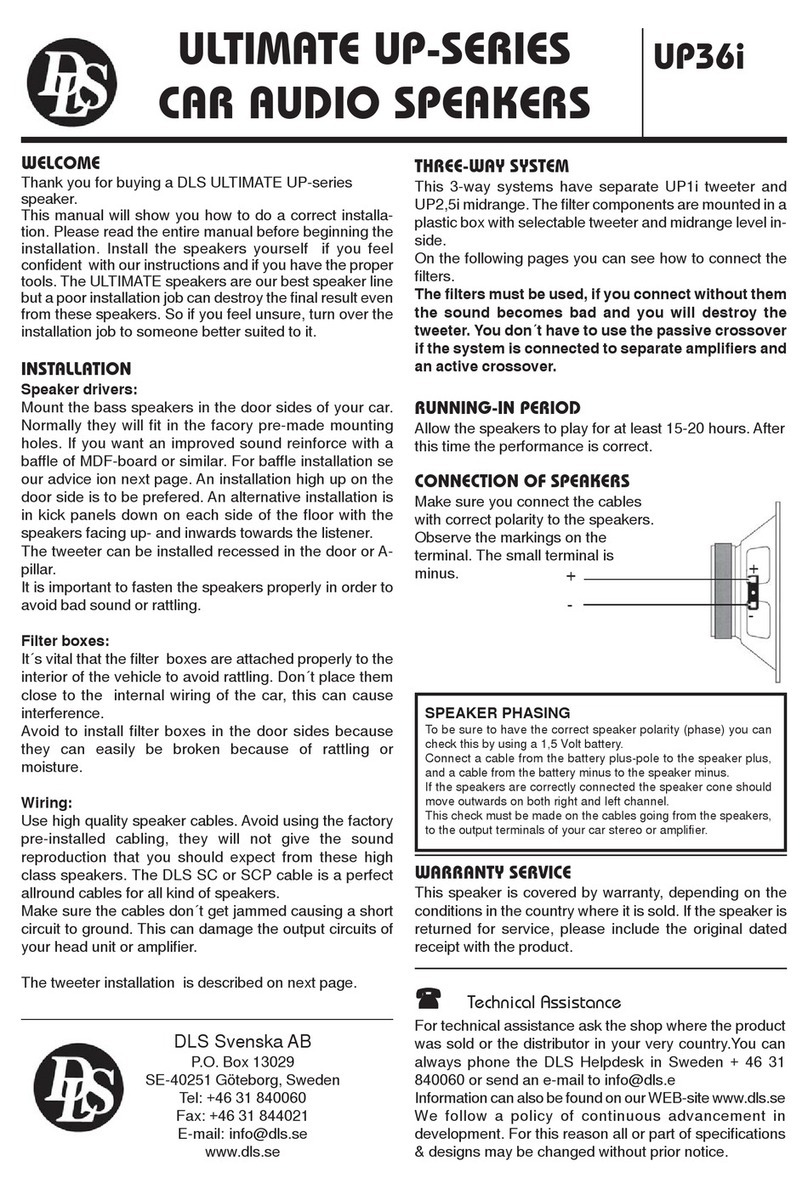 DLS UP36i installation manual