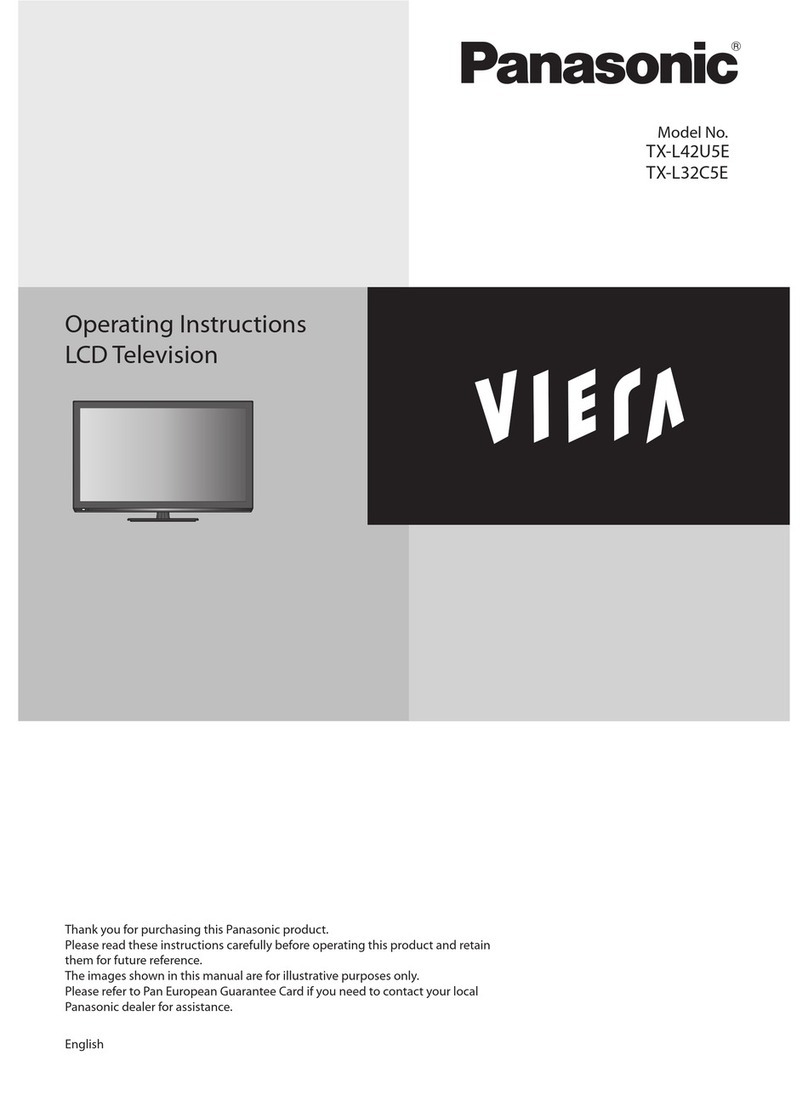 Panasonic Viera TX-L42U5E User manual Panasonic Viera TX-L42U5E User manual