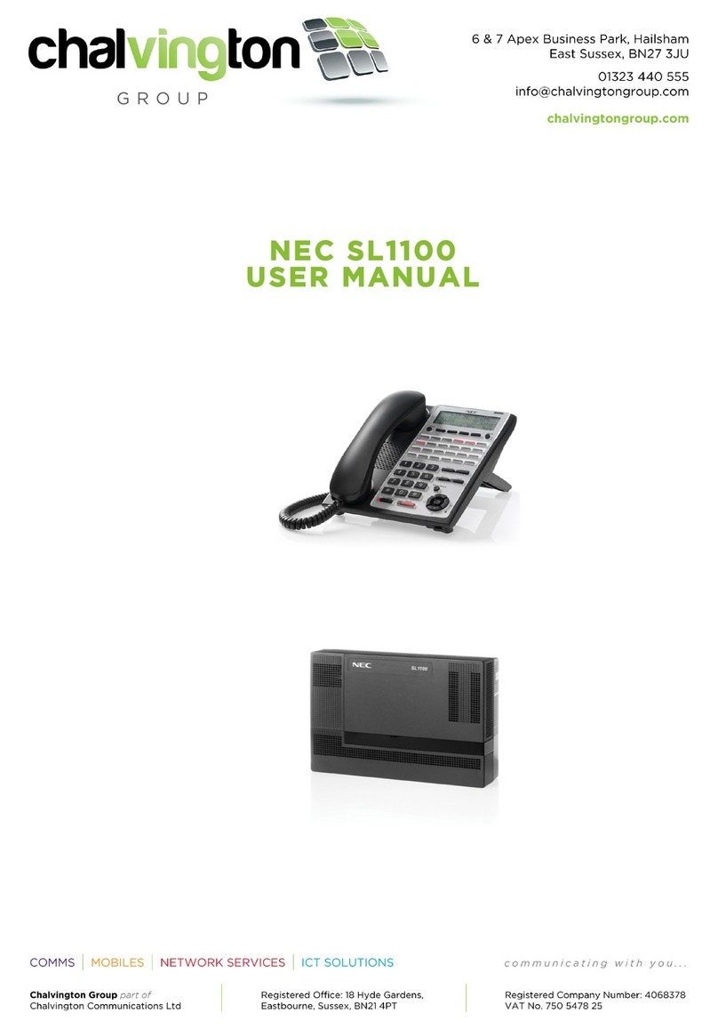 NEC SL1100 User manual NEC SL1100 User manual