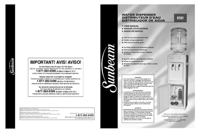 Sunbeam 101 User manual
