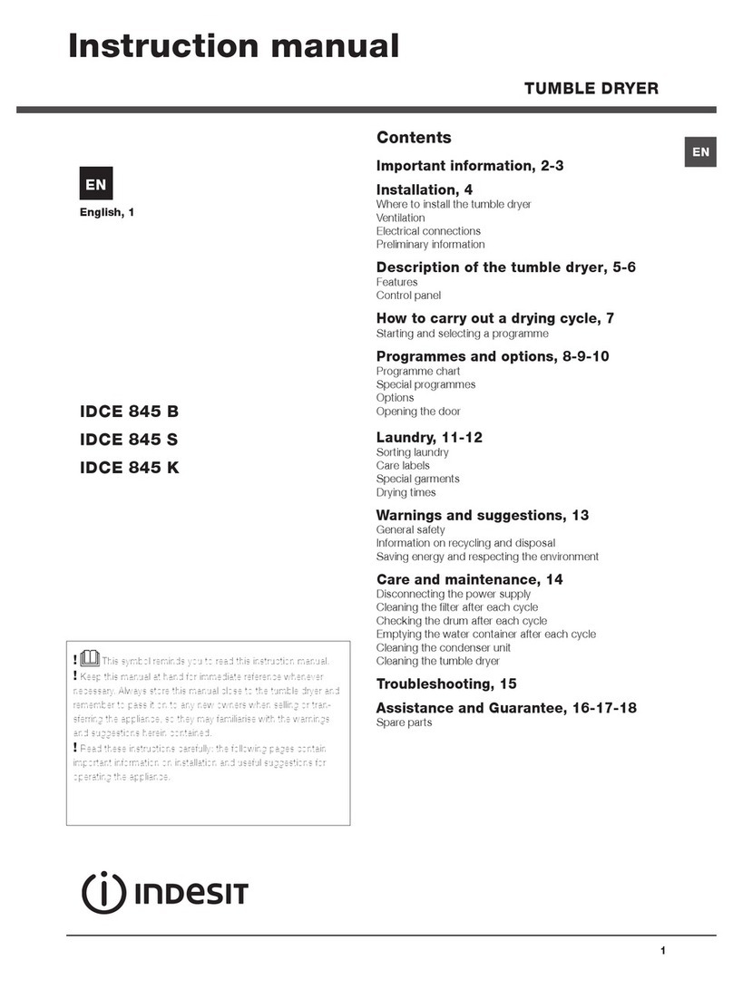 Indesit IDCE 845 B instruction manual