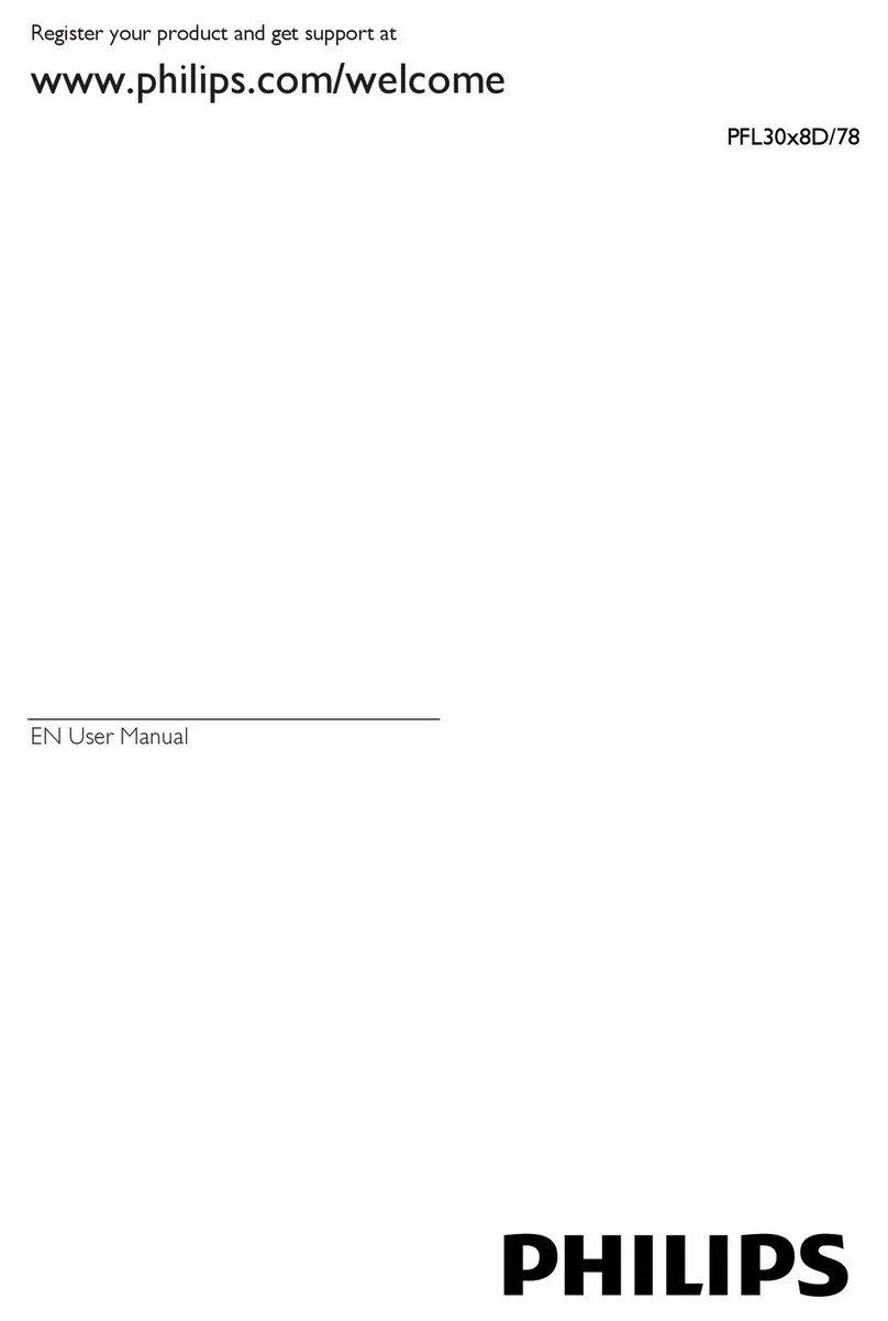 Philips PFL30x8D user manual
