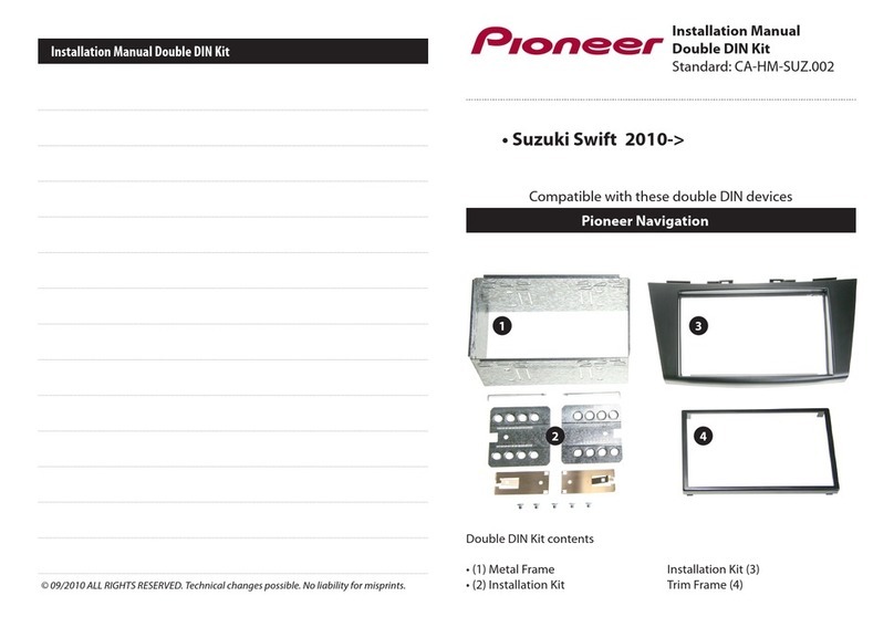 Pioneer CA-HM-SUZ.002 installation manual
