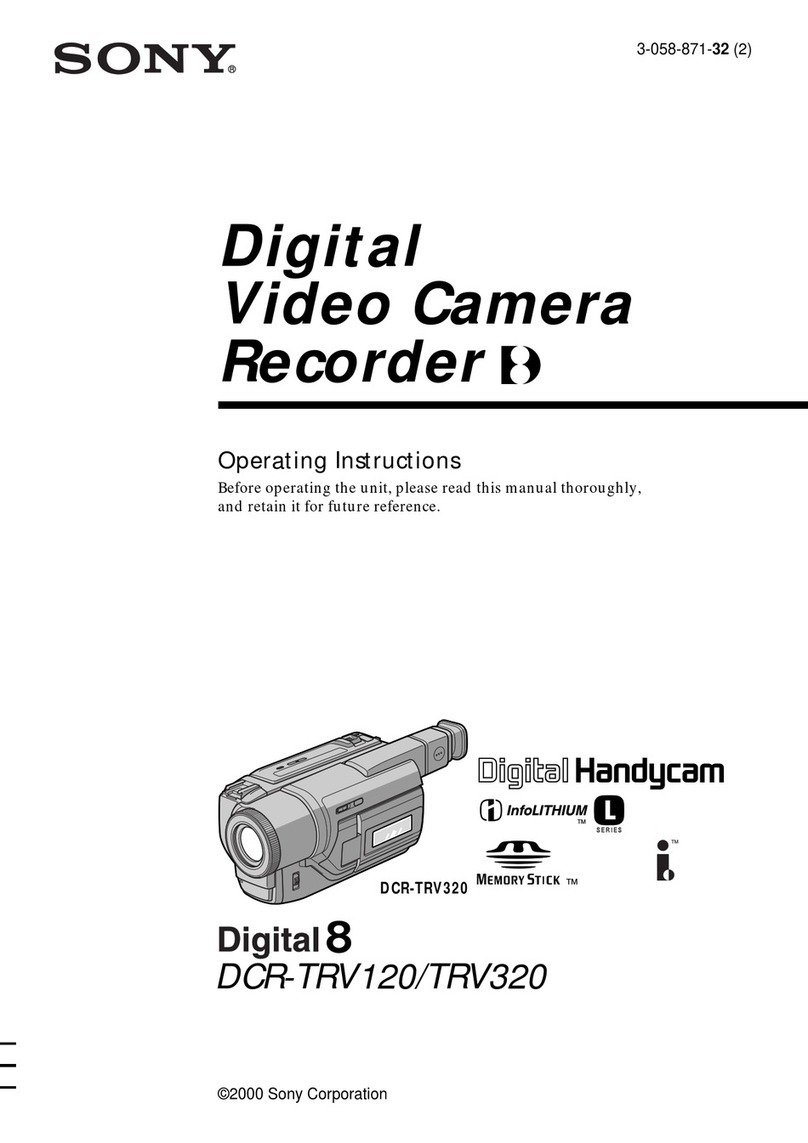 Sony Digital 8 DCR-TRV120 operating instructions