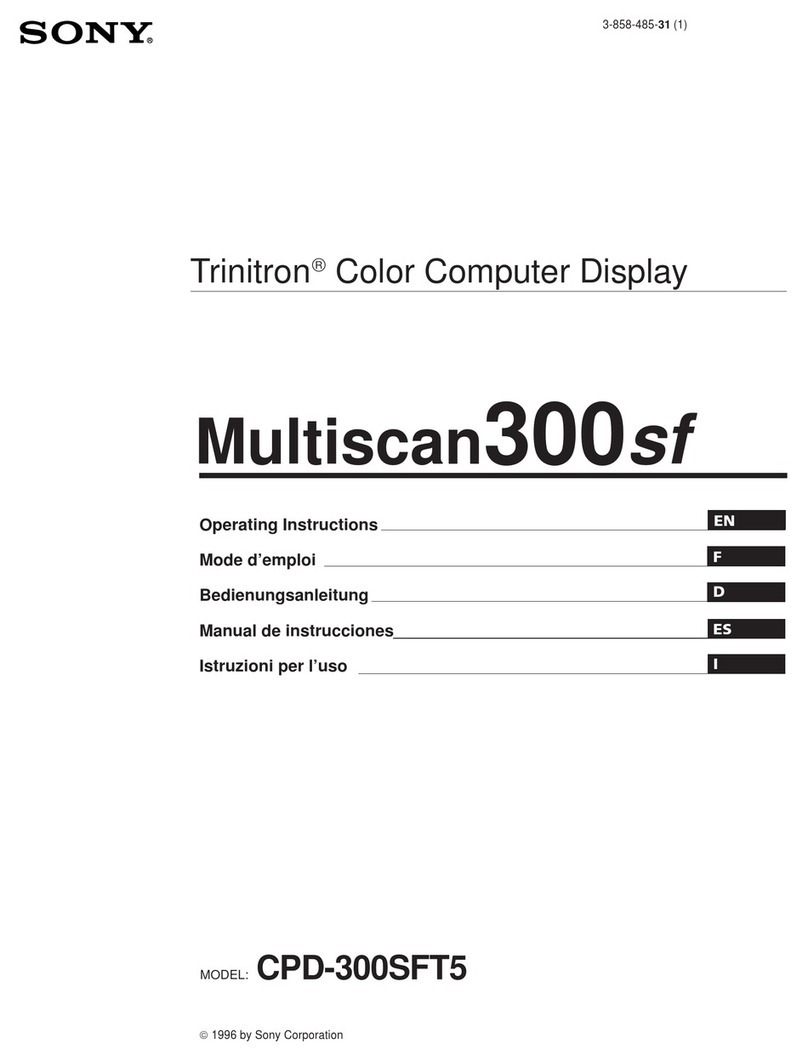 Sony Multiscan300sf CPD-300SFT5 User manual