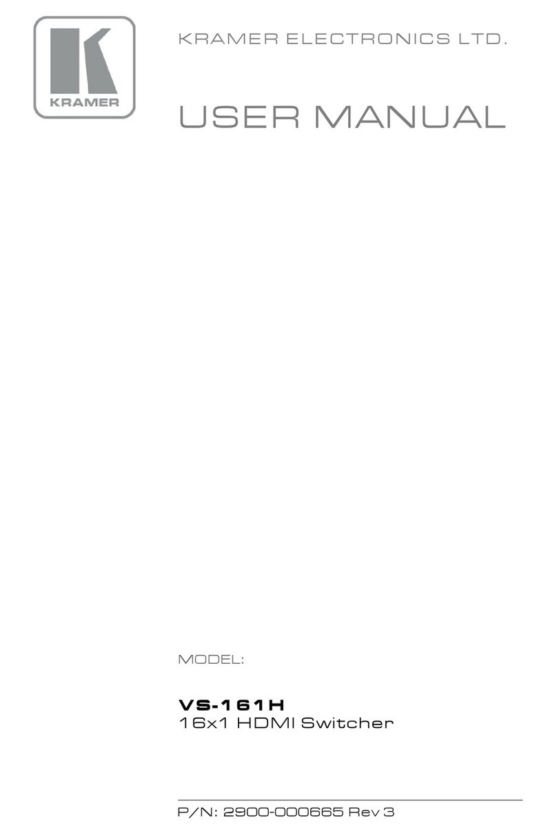 Kramer VS-161H user manual Kramer VS-161H user manual