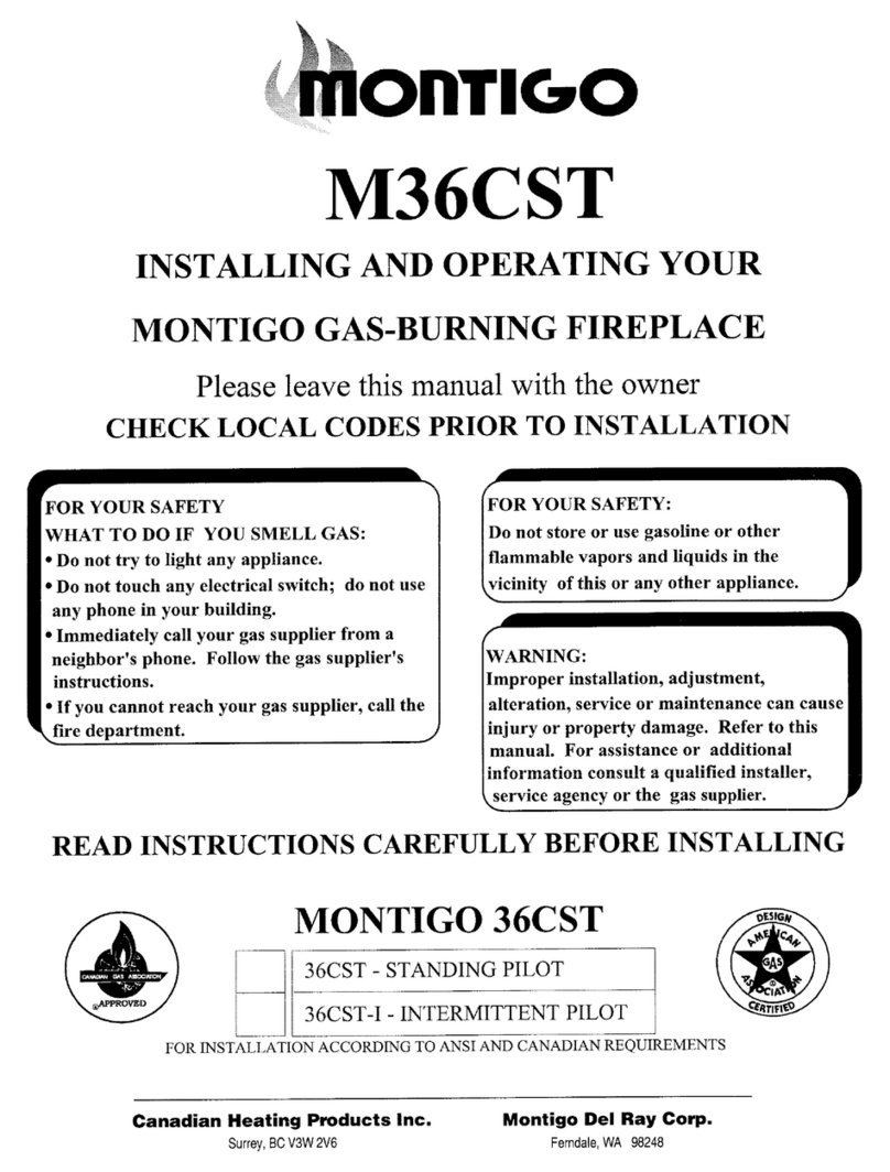 Montigo M36CST Installing and operating instructions Montigo M36CST Installing and operating instructions