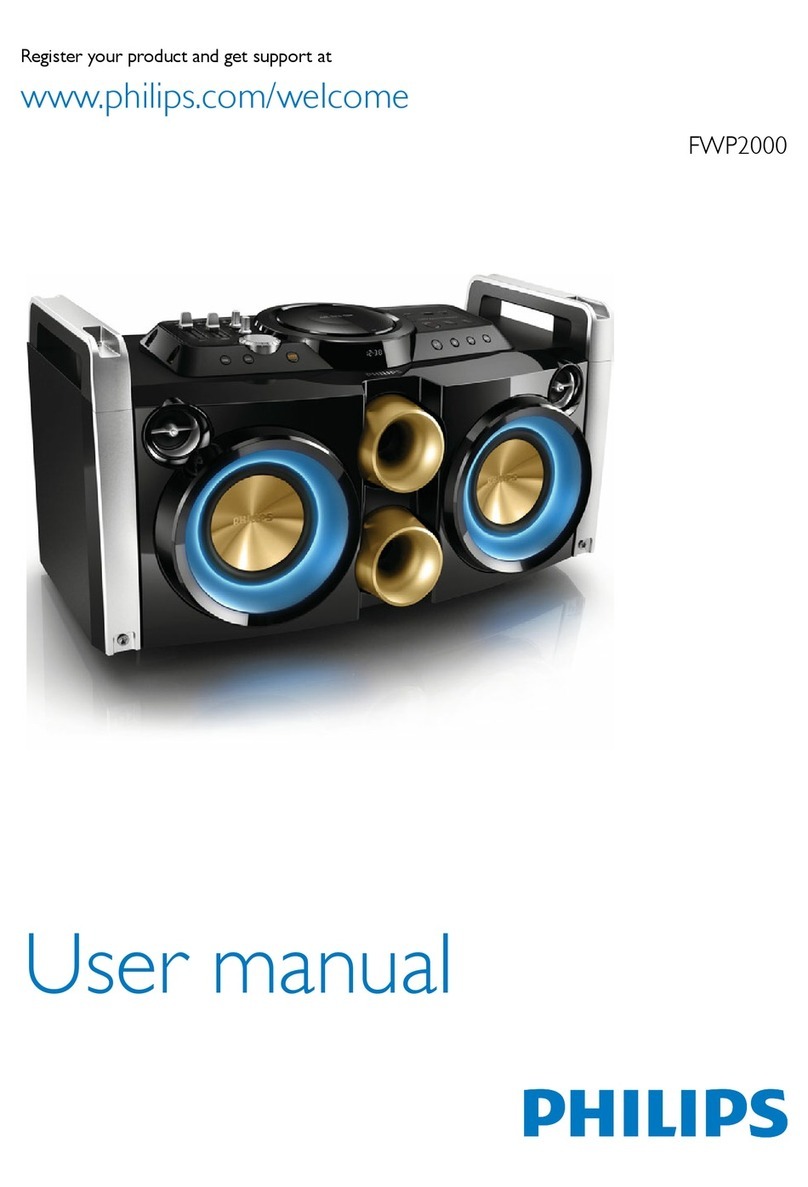 Philips FWP2000 user manual