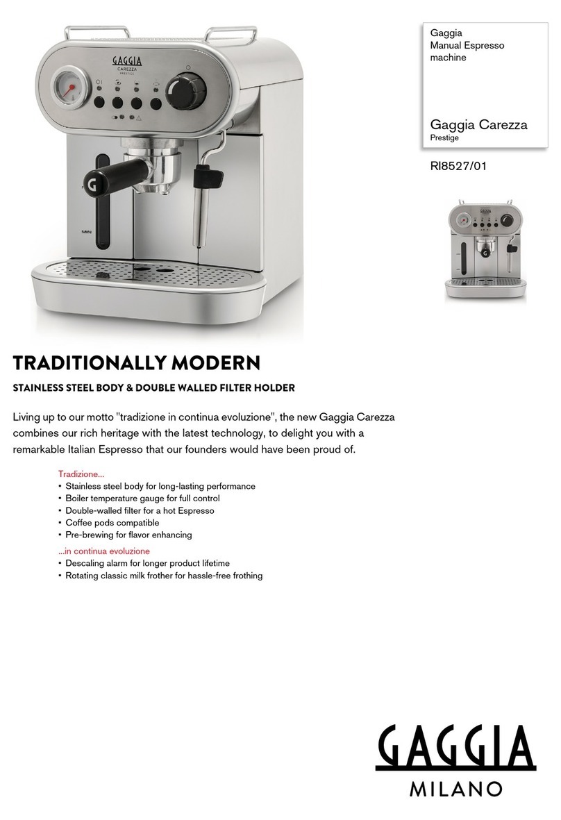 Gaggia RI527/01 Specifications