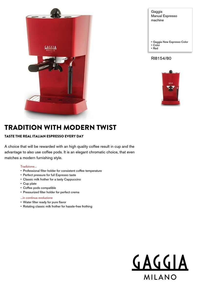 Gaggia RI8154/80 Specifications