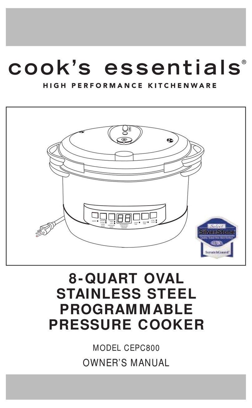 Cook's essentials CEPC800 User manual Cook's essentials CEPC800 User manual