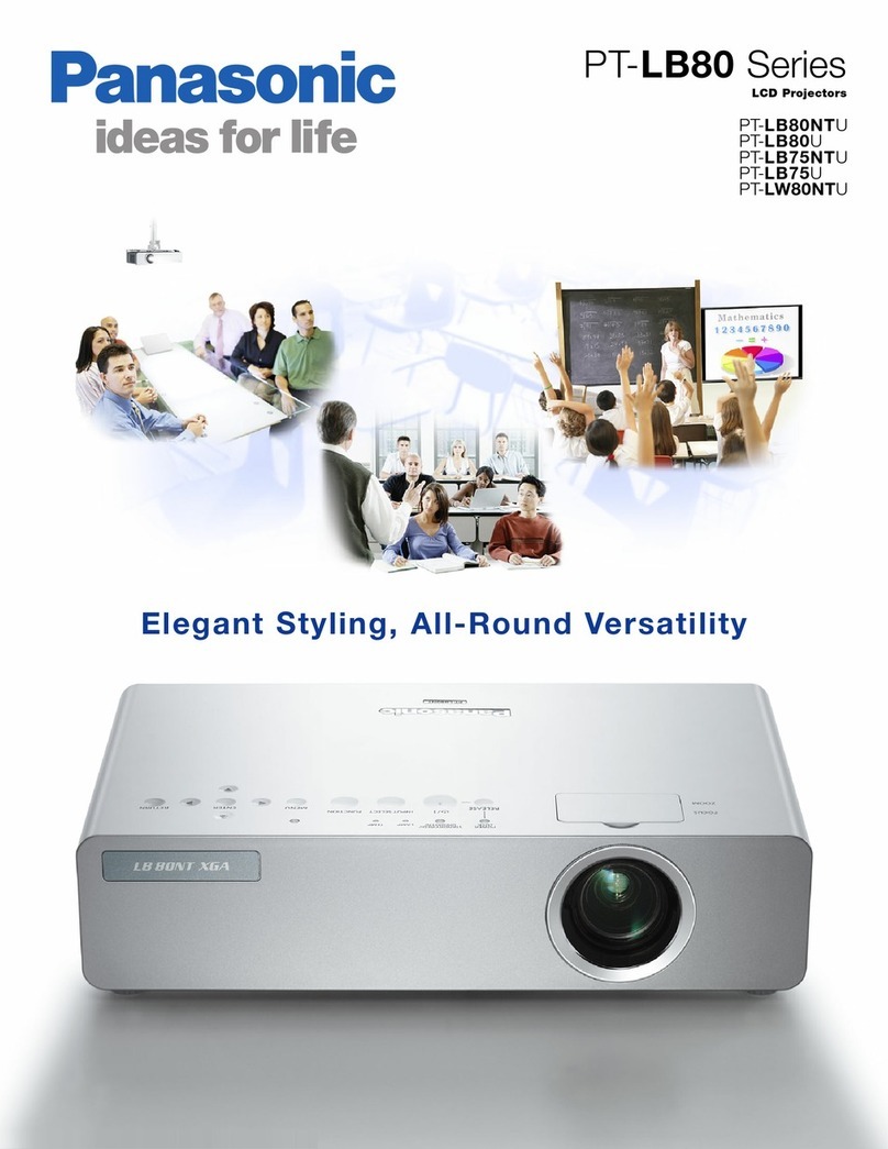 Panasonic PTLB80NTU - LCD PROJECTOR User manual