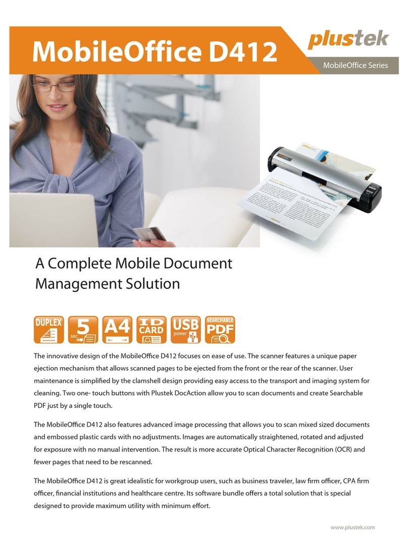 Plustek MobileOffice D412 User manual