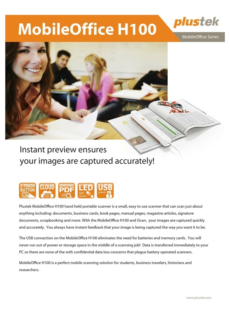 Plustek MobileOffice H100 User manual